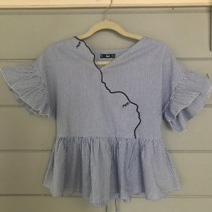 Shein - Art Blouse - Size: XS